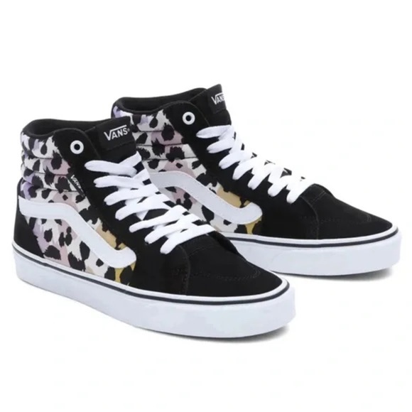 VANS • Filmore Hi Top Graphic Animal Print Lace Up Shoes - Picture 1 of 11